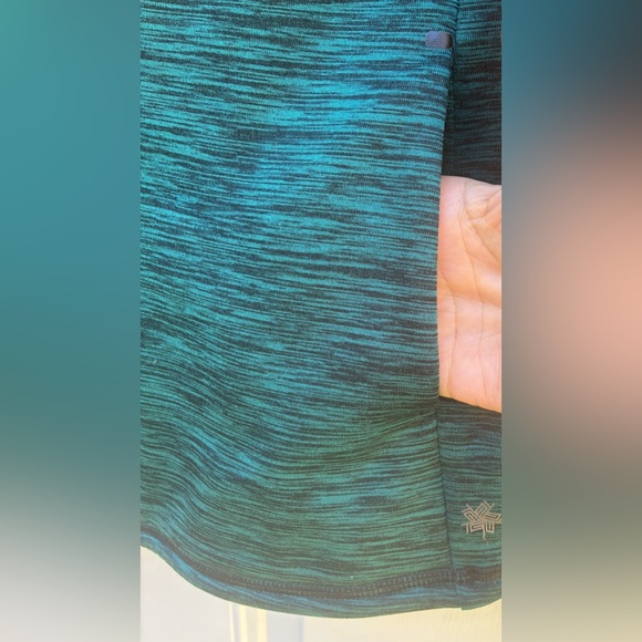 Tek Gear Womens Jacket XL Zip Green Fleece Lined Pockets Thumbhole Sweater - Picture 5 of 11